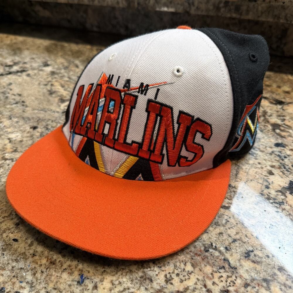 Miami Marlins Snapback Hat 47 Brand Embroidered MLB